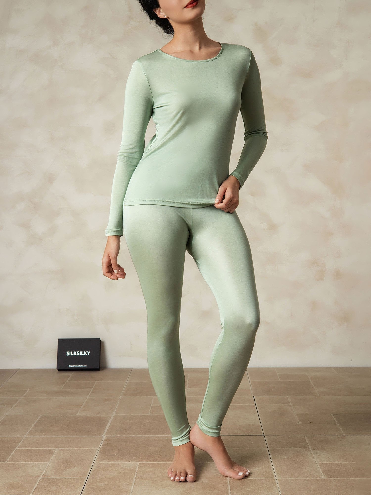 Women's Silk Jersey Long Sleeve Long Johns