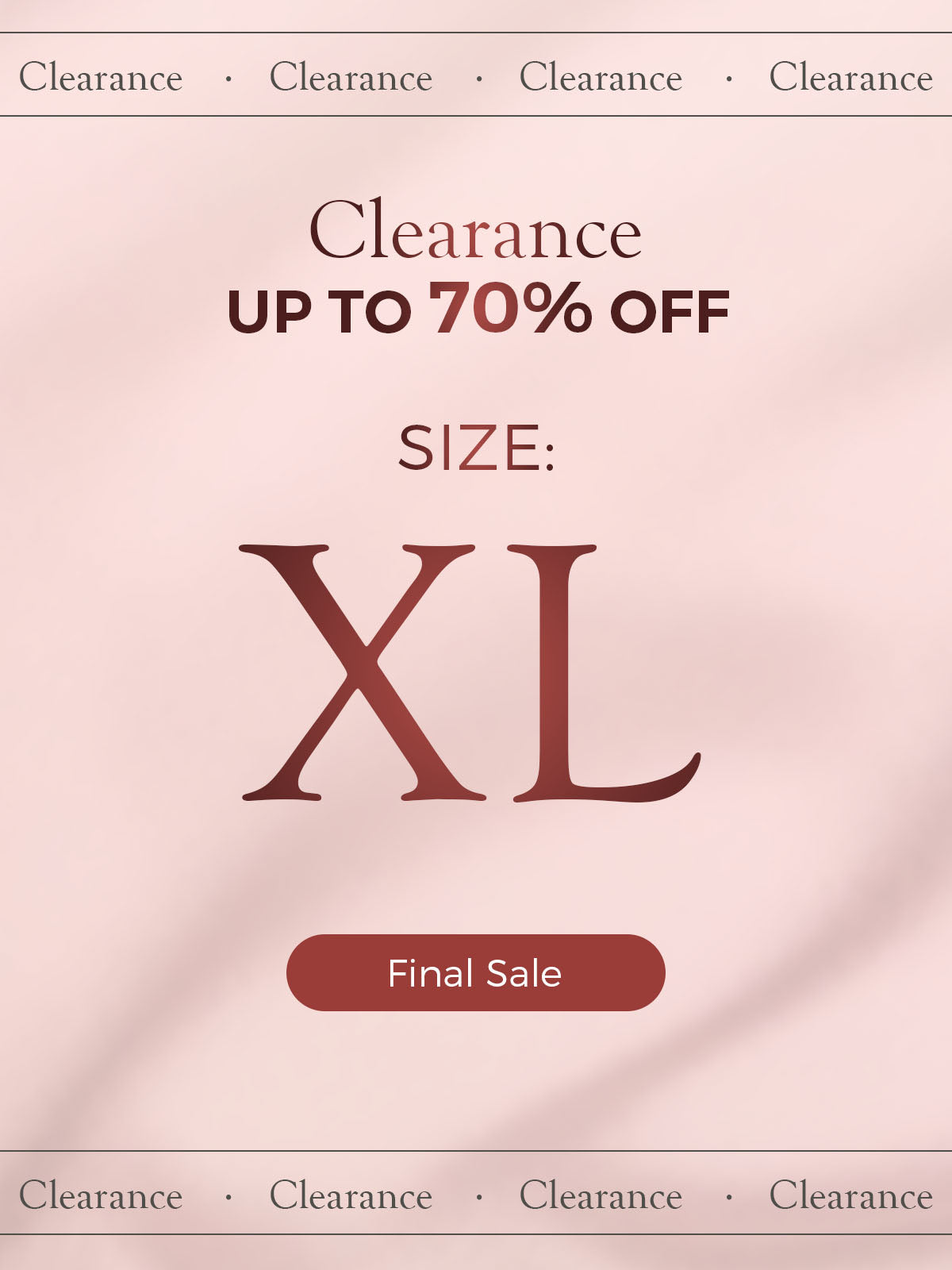 Clearance (US Warehouse)  —— Size:XL